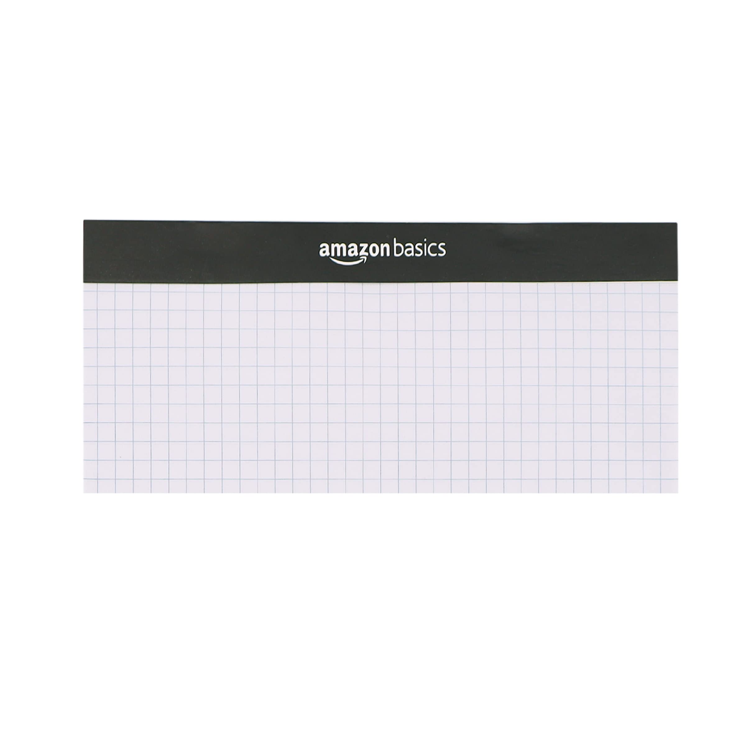 Amazon Basics Quad-Ruled Graph Paper Pad, Pack of 2, 8.5 Inch x 11.75 Inch, 100 Sheets/Pad, White