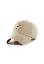 '47 New York Yankees Clean Up MLB Strapback Hat Cap Khaki