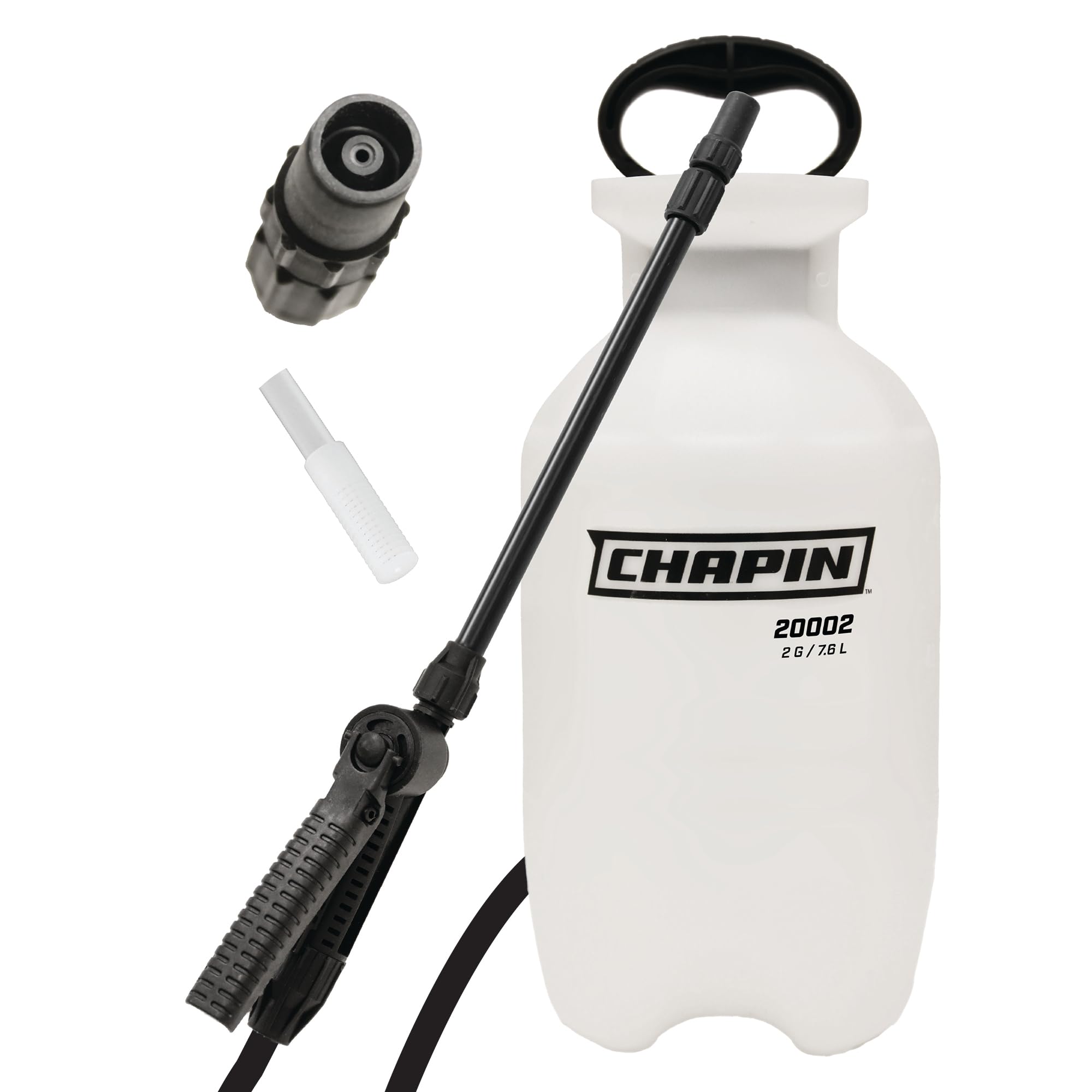 Chapin 20002 Made in USA 2-Gallon Rasen- und Garten-Drucksprühgerät, zum Besprühen von Pflanzen, Gießen im Garten, für Rasen, Unkraut und Schädlinge, lichtdurchlässig Weiß