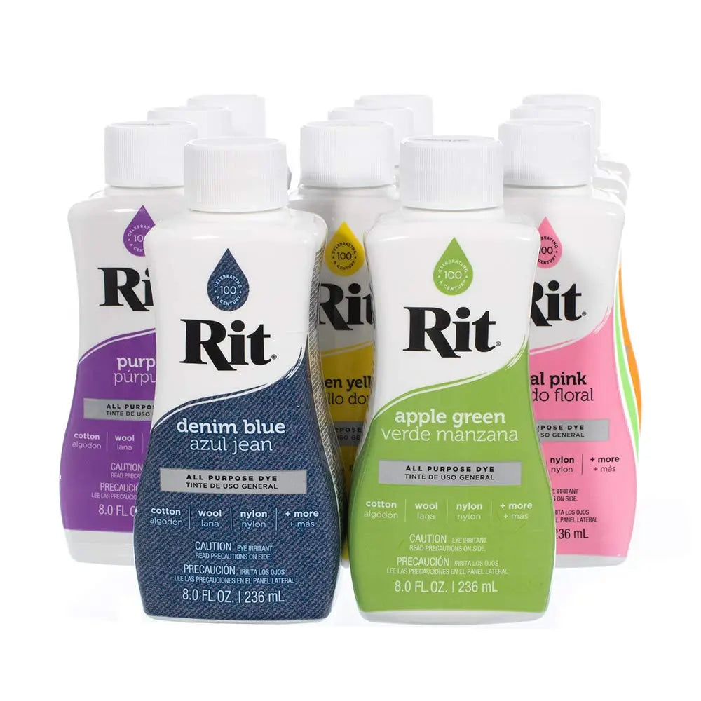 Rit Dye – 8 Oz. Liquid Fabric Dye for Clothing, Décor, and Crafts – Fixative Dye (1 Pack)