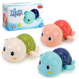 SEPHIX Bath Toys for Toddlers 1-3, Cute Swimming Turtle Bath Toys for 1 2 Year Old Boy Girl Gifts, Water Pool Toys for Baby Toddler Toys Age 1-4, Wind-up Infant Bathtub Toys, 3 Pack