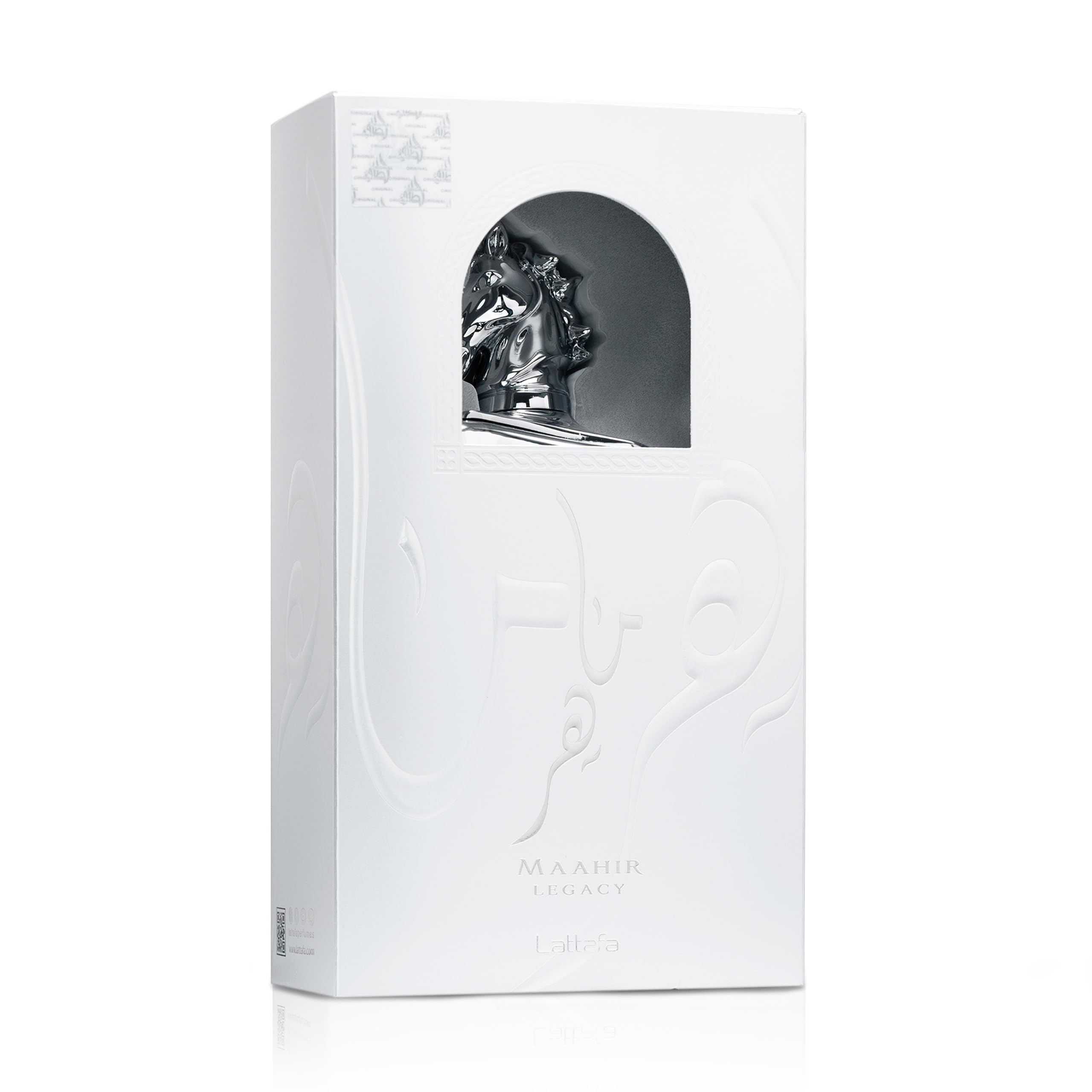 Lattafa Maahir Legacy - Aromatic Spicy, Citrus, Amber Wood - Eau de Parfum Long-Lasting Fragrance for Men, 3.40 Ounce / 100 ml