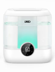 Dreo 6L Top Fill Humidifiers for Bedroom, 60H Runtime, 28 dB Quiet Supersized Cool Mist Humidifiers for Large Room, Air Humidifier for Home, Baby, Plant, Indoor, Night Light, Ultrasonic