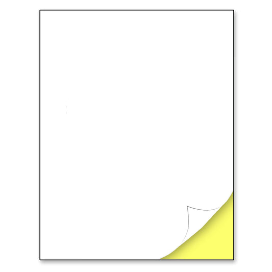 30 Sheets, Printable White Sticker Paper, Laser/Inkjet Printing - Matte, Letter Size (8.5" x 11")