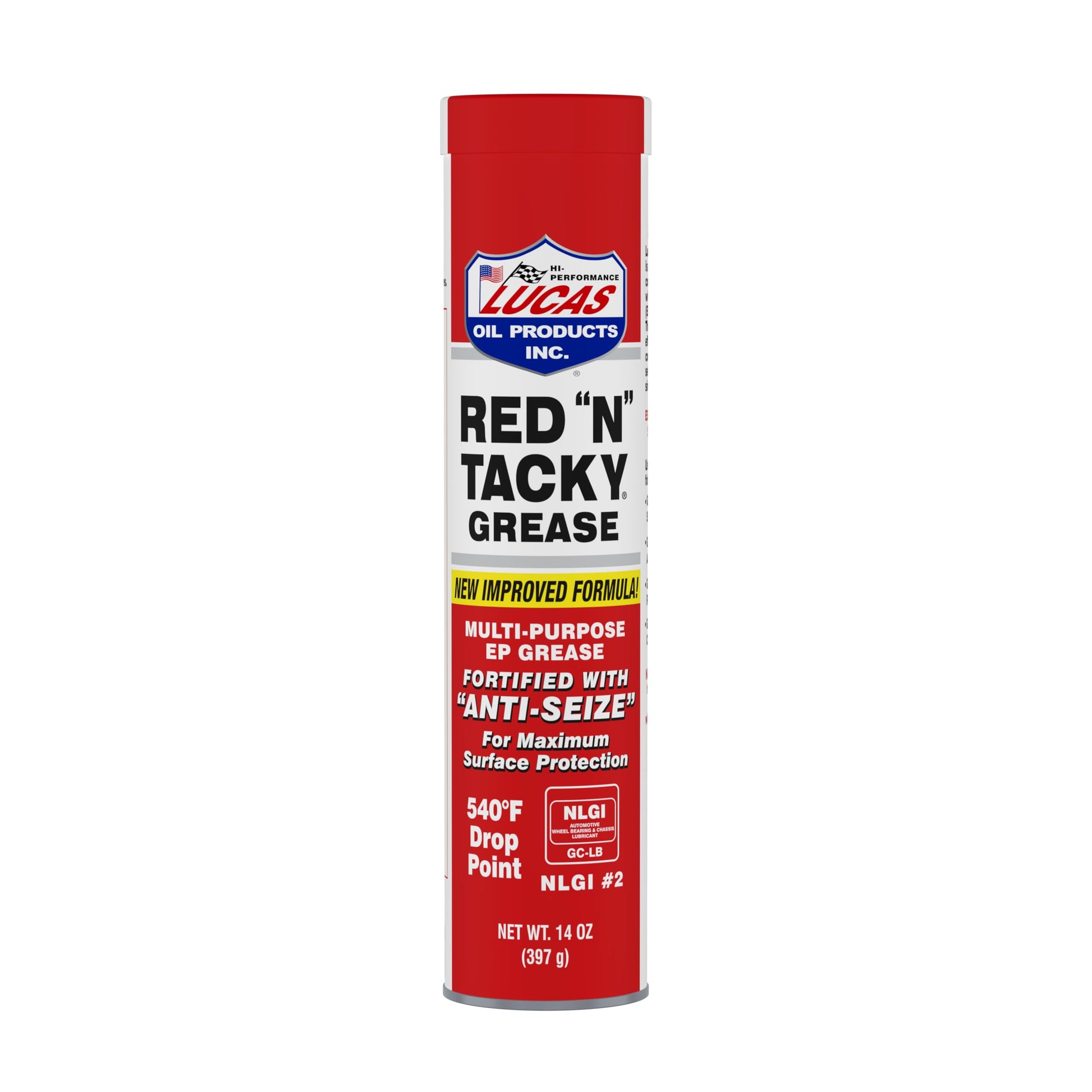 Lucas Oil 10005 Red 'N' Tacky Grease - 14 Ounce