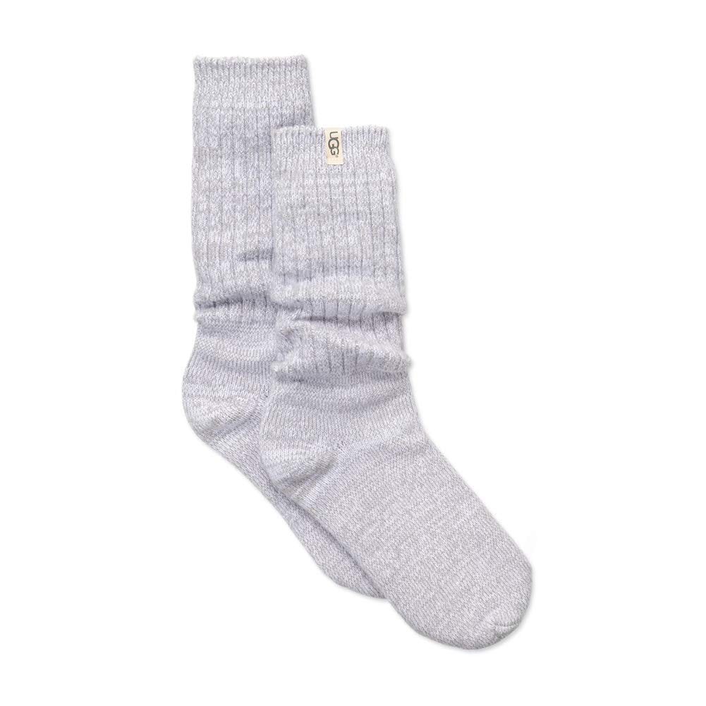 UGG Women's Rib Knit Slouchy Crew Socks, Seal, O/S
