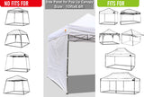 ABCCANOPY Instant Canopy SunWall 10x10 FT, 1 Pack Sidewall Only, No Frame and Top, White