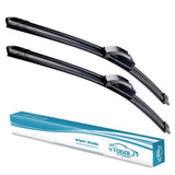 VTOGOI OEM Quality 26''+18'' Premium All-Season Auto Windshield Natural Rubber J-Hook Wiper Blades(Pack of 2)