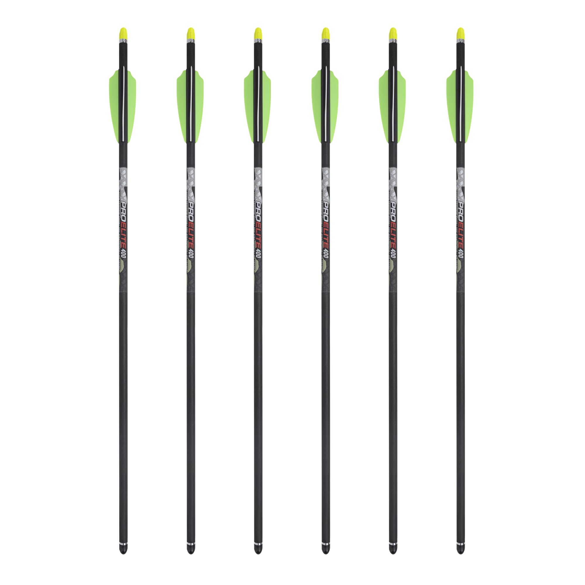 TenPoint Pro Elite 400 Carbon Armbrustpfeile – 20", 6er-Pack – mit Alpha-Nock HP & HP Aluminium-Hülse