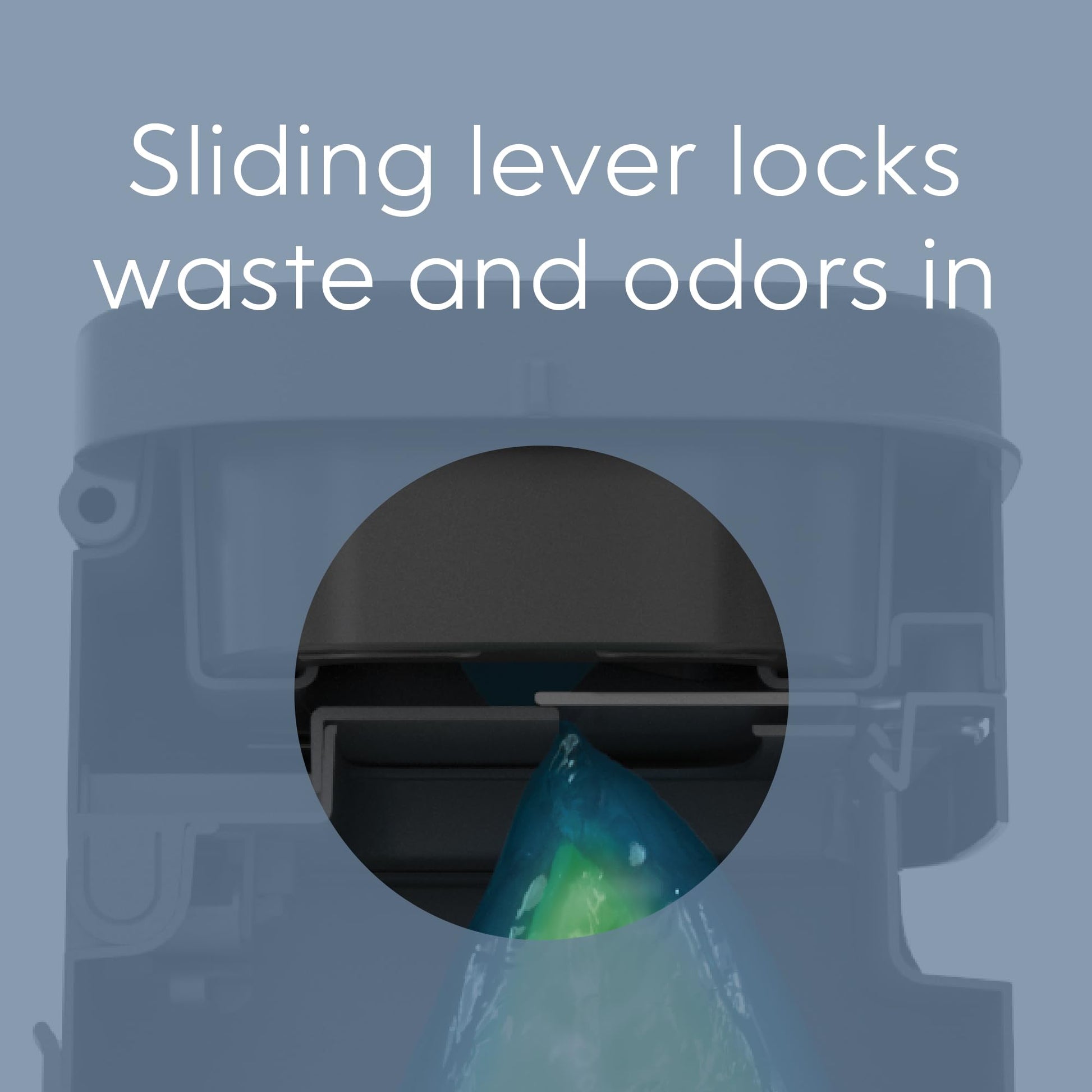 Pet Genie Pail | Dog Waste Disposal System for Outdoor and Indoor Odor Control | Dog Poop Trash can | Includes 1 Square Refill Bag That Lasts up to 2 Months