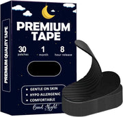 Ferkei Premium Mouth Tapes for Sleeping (30 Pack) - Pain Free Removal, Hypoallergenic, Latex Free & Gentle On Skin - Friendly Adhesive Cotton Tape