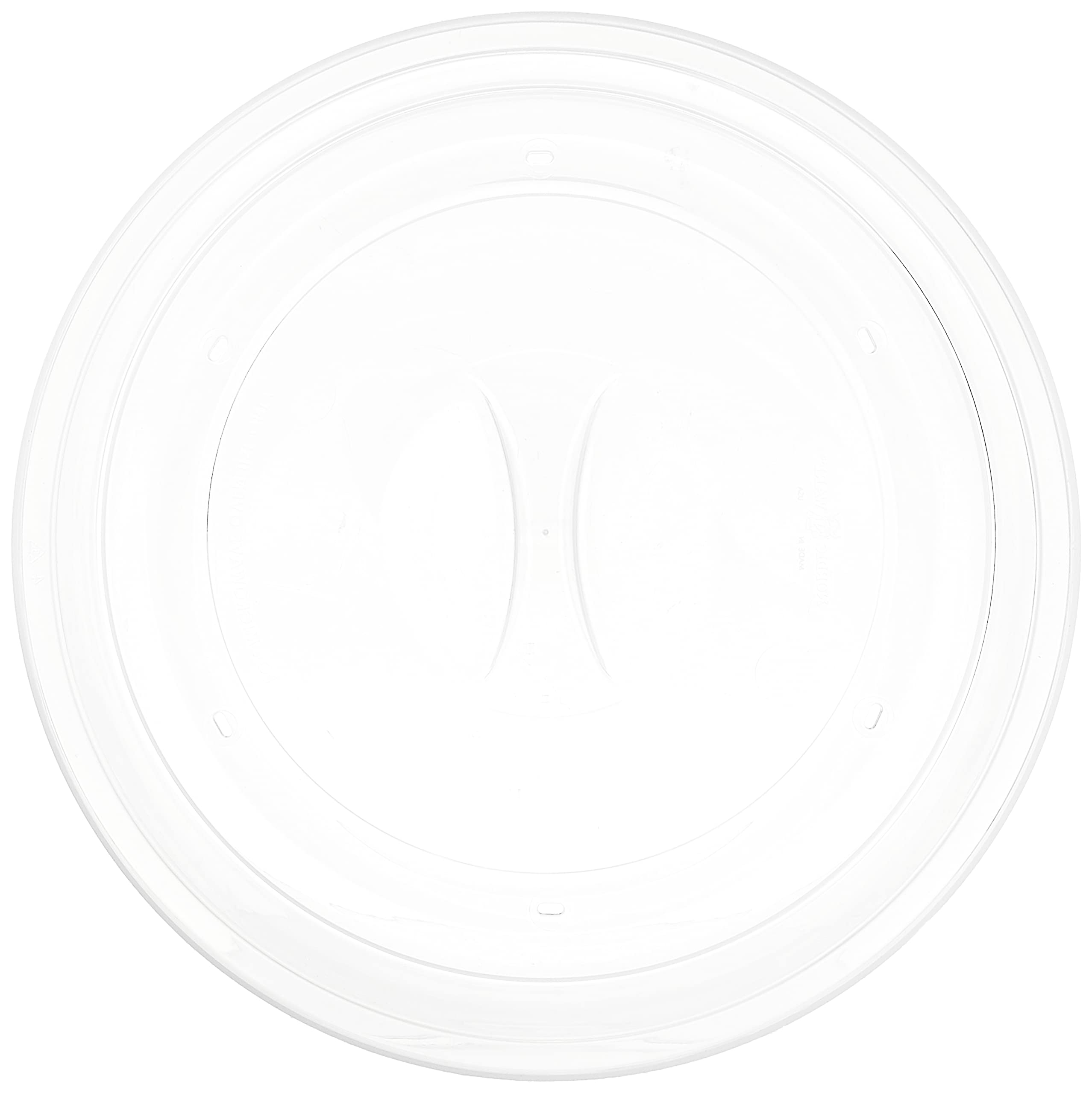 Nordic Ware BPA-free and Melamine Free Plastic Splatter Microwave Cover, 10-Inch (Set of 2), Clear