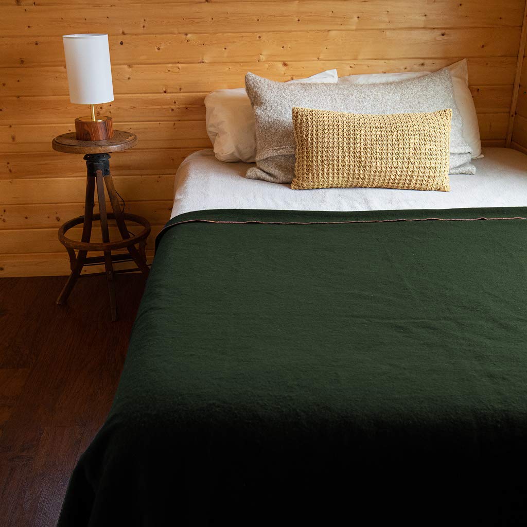 Arcturus Military Wool Blanket - Warm, Thick, Washable - Great for Outdoors, Camping, Stadium Blanket, Picnics, Travel - Car & Bushcraft Survival Kits, Large 64" x 88" 4.5 lb