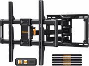 Perlegear UL Listed Full Motion TV Wall Mount for Most 42Ã¢ÂÂ84 inch Flat Curved TVs up to 132 lbs, 12Ã¢ÂÂ³/16Ã¢ÂÂ³ Wood Studs, Bracket with Articulating Arms, Swivel, Tool-Free Tilt, Max VESA 600x400mm PGLF12