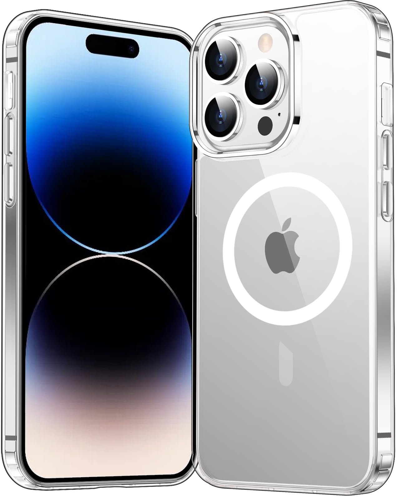 Temdan for iPhone 12 Case for iPhone 12 Pro Case,[Compatible with Magsafe][Not Yellowing] Slim Thin Shockproof Phone Case-Clear