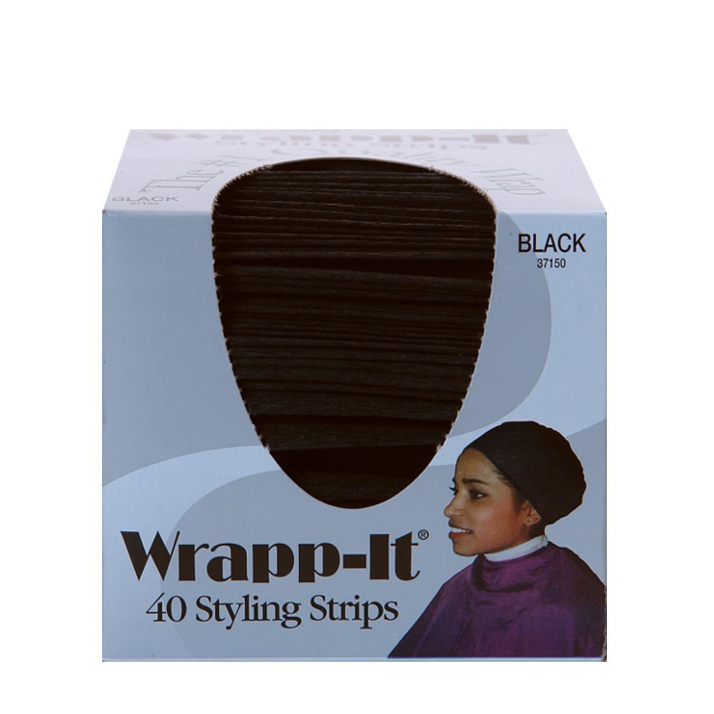 Wrapp-it Styling Strips for Natural Hair Wrap and Molded Styles by Graham Beauty (40 Strips)