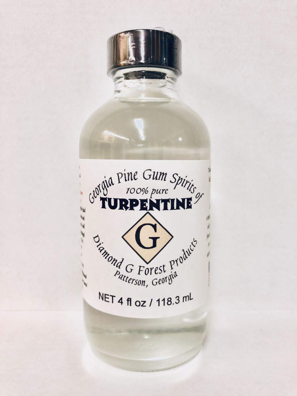 Diamond G Forest Products, LLC 4 Oz 100% Pure Gum Spirits of Turpentine