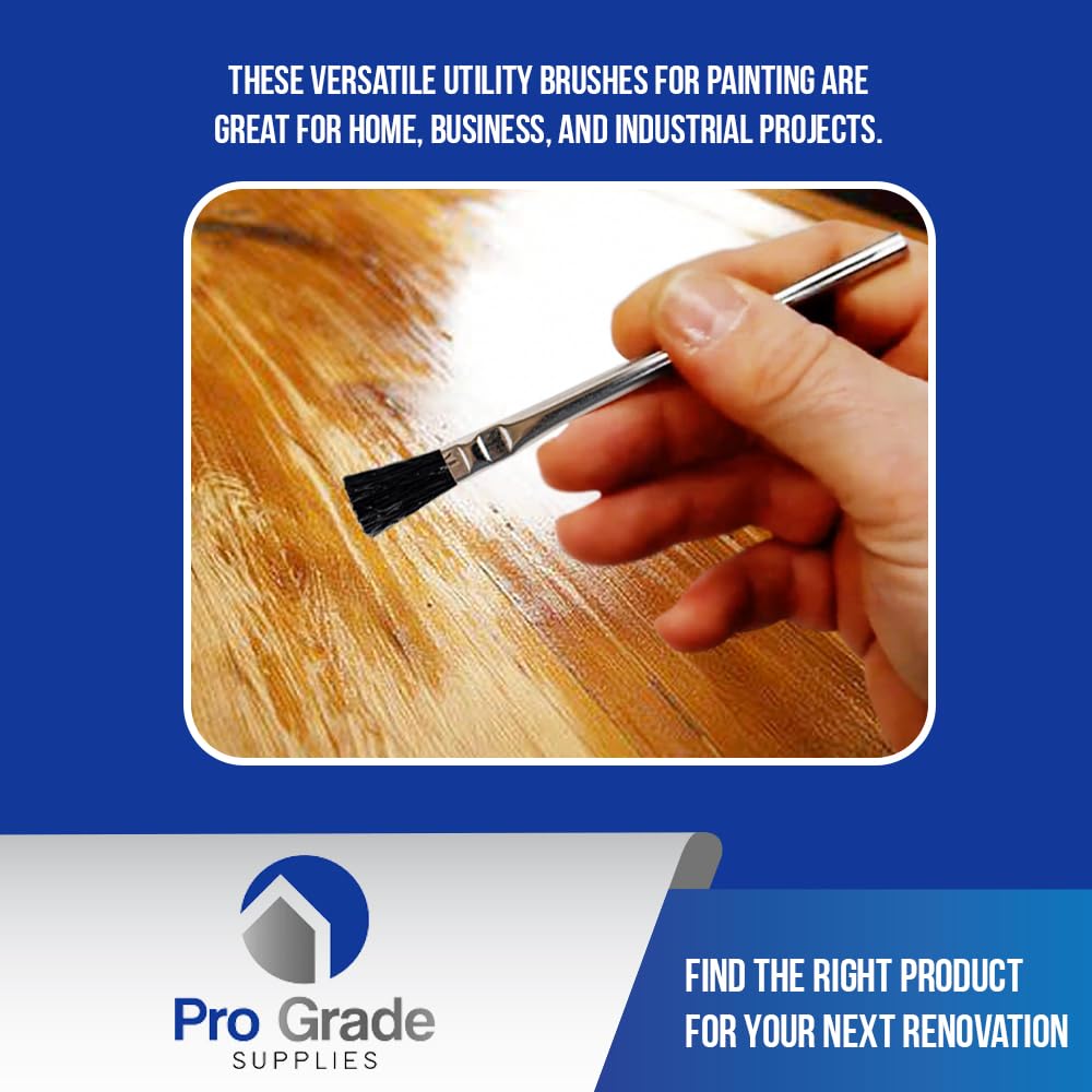 Pro Grade - Acid Brushes - 36 Count 3/8 Inch Boar Hair Acid Flux Brushes