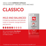 Illy Espresso Compatible Capsules - Single-Serve Coffee Capsules & Pods - Classico Roast - Notes Of Caramel, Orange Blossom & Jasmine Coffee Pods - For Nespresso Coffee Machines – 10 Count