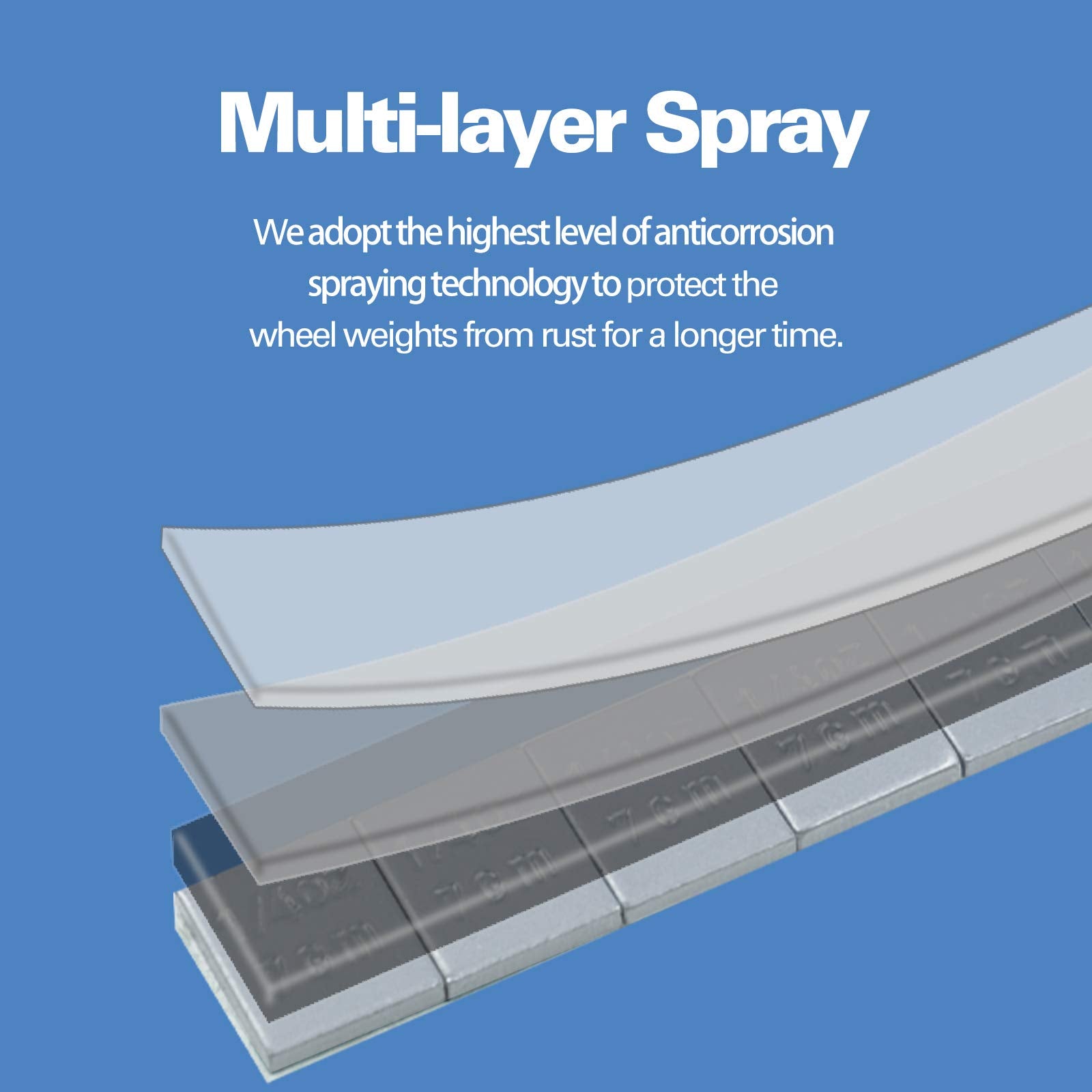 CKAuto 1/4oz, 0.25oz, Grey, Adhesive Stick on Wheel Weights, EasyPeel Type. Cars, Trucks, SUVs, Motorcycles, Low Profile, 60oz/Box, U.S. OEM Quality, (240pcs)