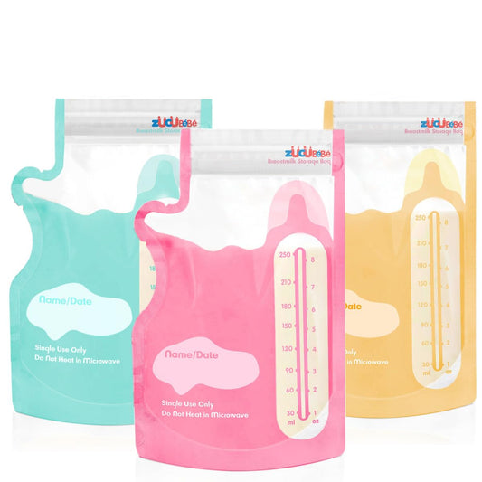 Breastmilk Storage Bags(150 Count)，8oz Milk Storage Bags for Breastfeeding，BPA Free with Easy Pour Spout, Self Standing, for Refrigeration and Freezing