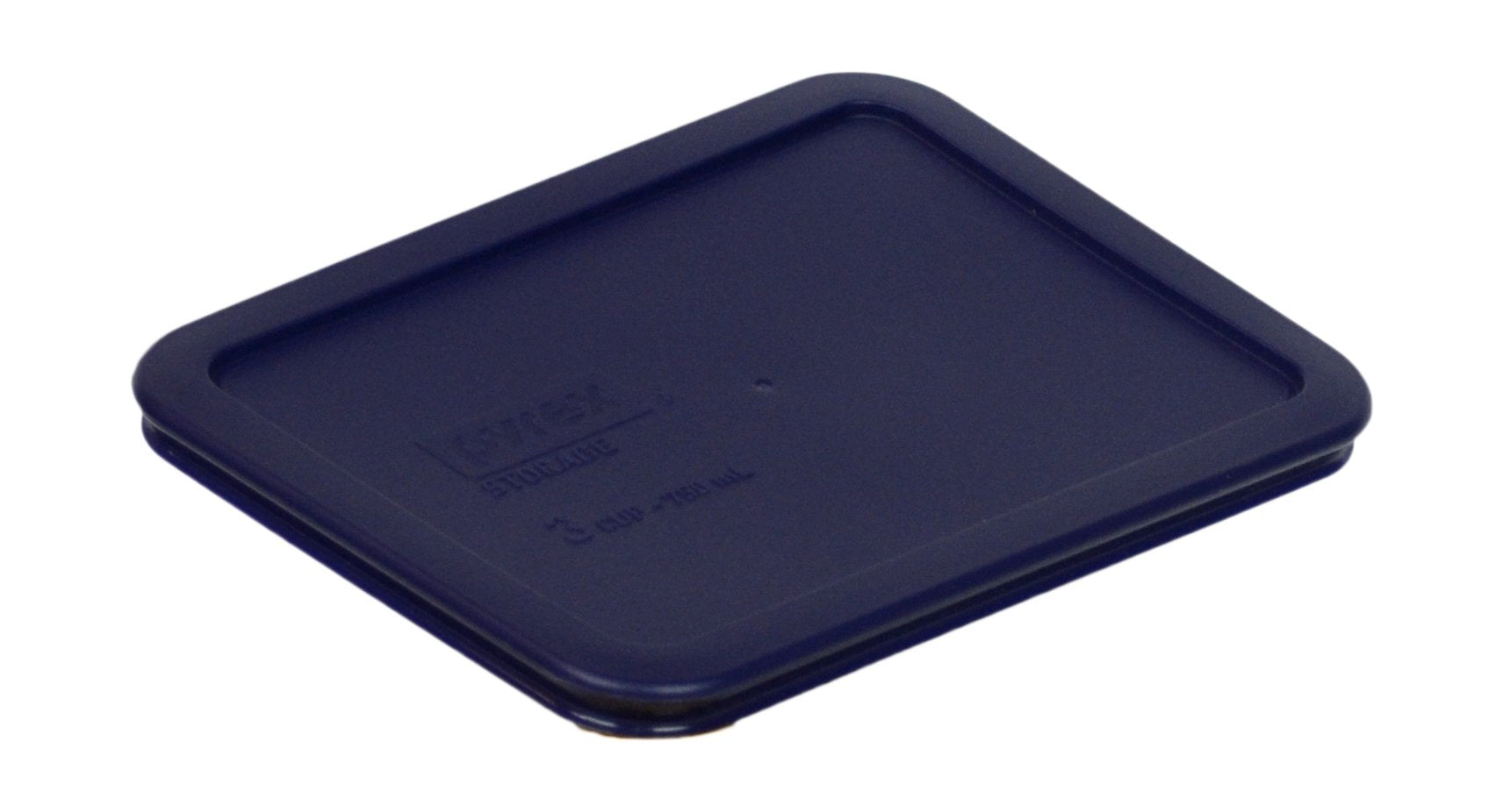 Pyrex Bundle - 2 Items: 7210-PC 3-Cup Blue Plastic Food Storage Lids - Original Genuine Pyrex Lids - 2 Pack -Made in the USA