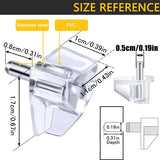 5 Millimeters Shelf Support Peg，Support Cabinet Shelf Pins，Clear Plastic Replacement Peg Cabinet Shelf Supports Pins for Kitchen Furniture Book Shelves Shelf Holder Locking Pins (20 Pieces)