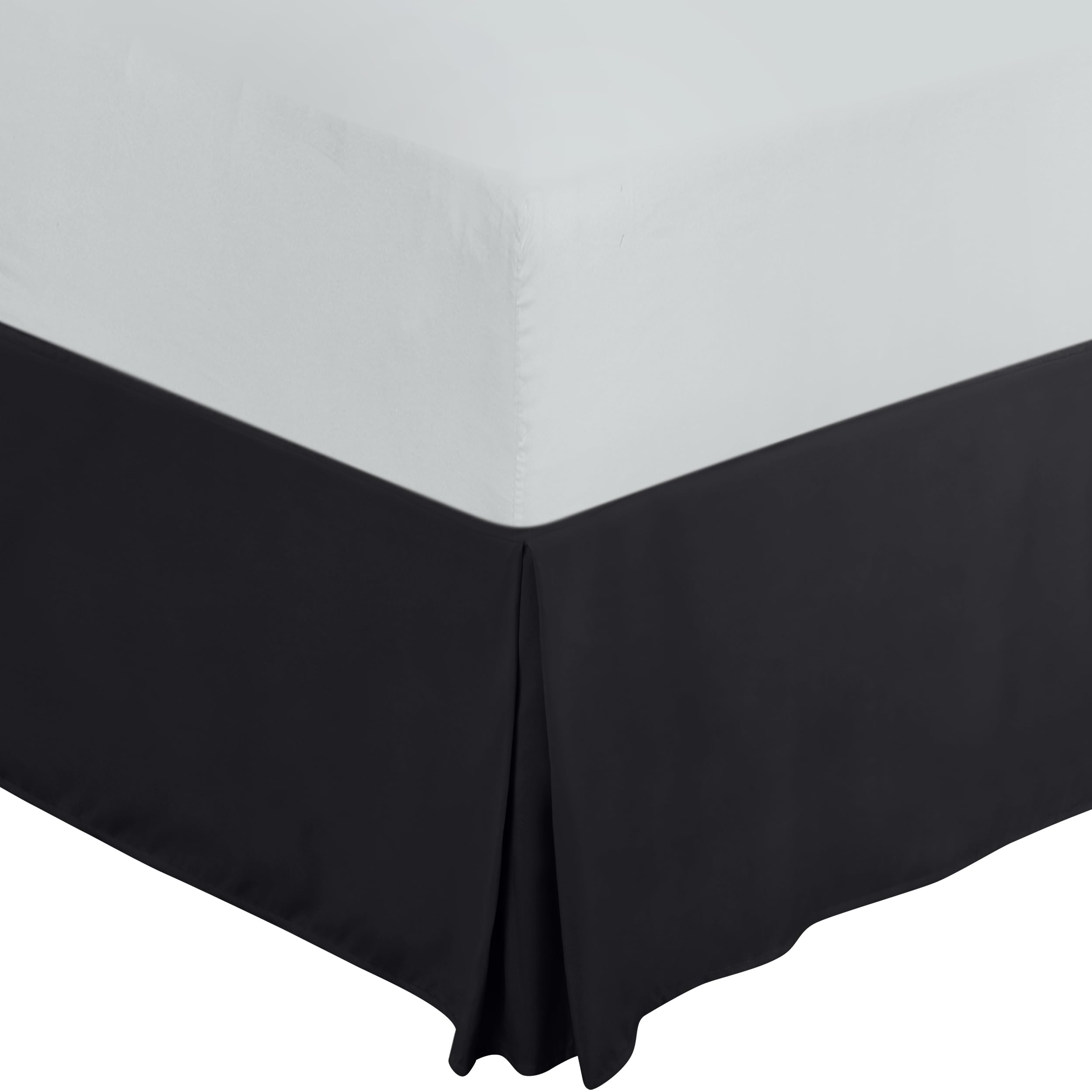 Utopia Bedding Full Bed Skirt - Soft Quadruple Pleated Ruffle - Easy Fit with 16 Inch Tailored Drop - Hotel Quality, Shrinkage and Fade Resistant (Full, White)