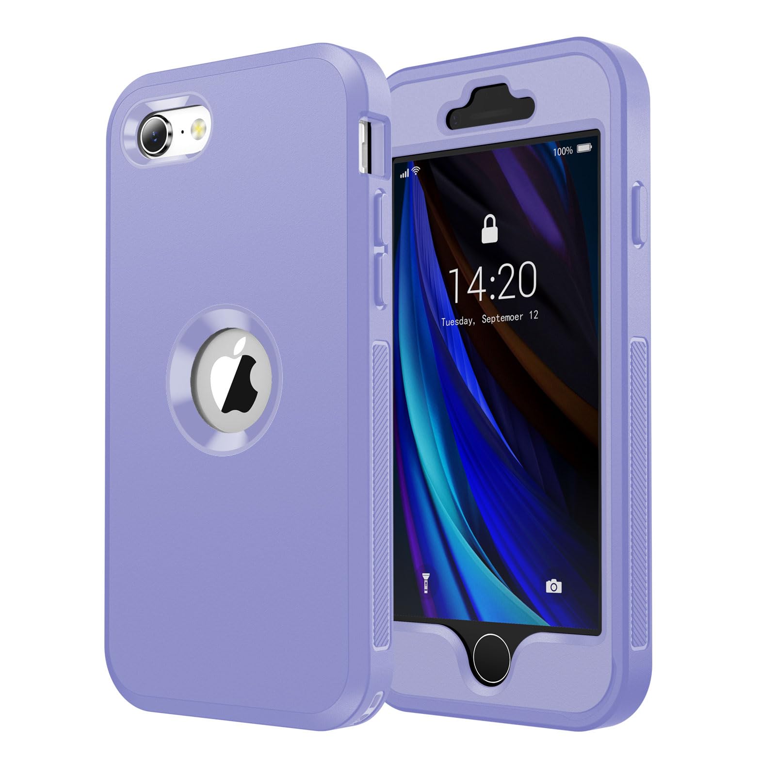 jaroco for iPhone SE Case 2022/2020/3rd/2rd,iPhone 8/7 case [Shockproof] [Dropproof] [Military Grade Drop Tested] with Non-Slip Removable Heavy Duty Full Body Phone Case-Black