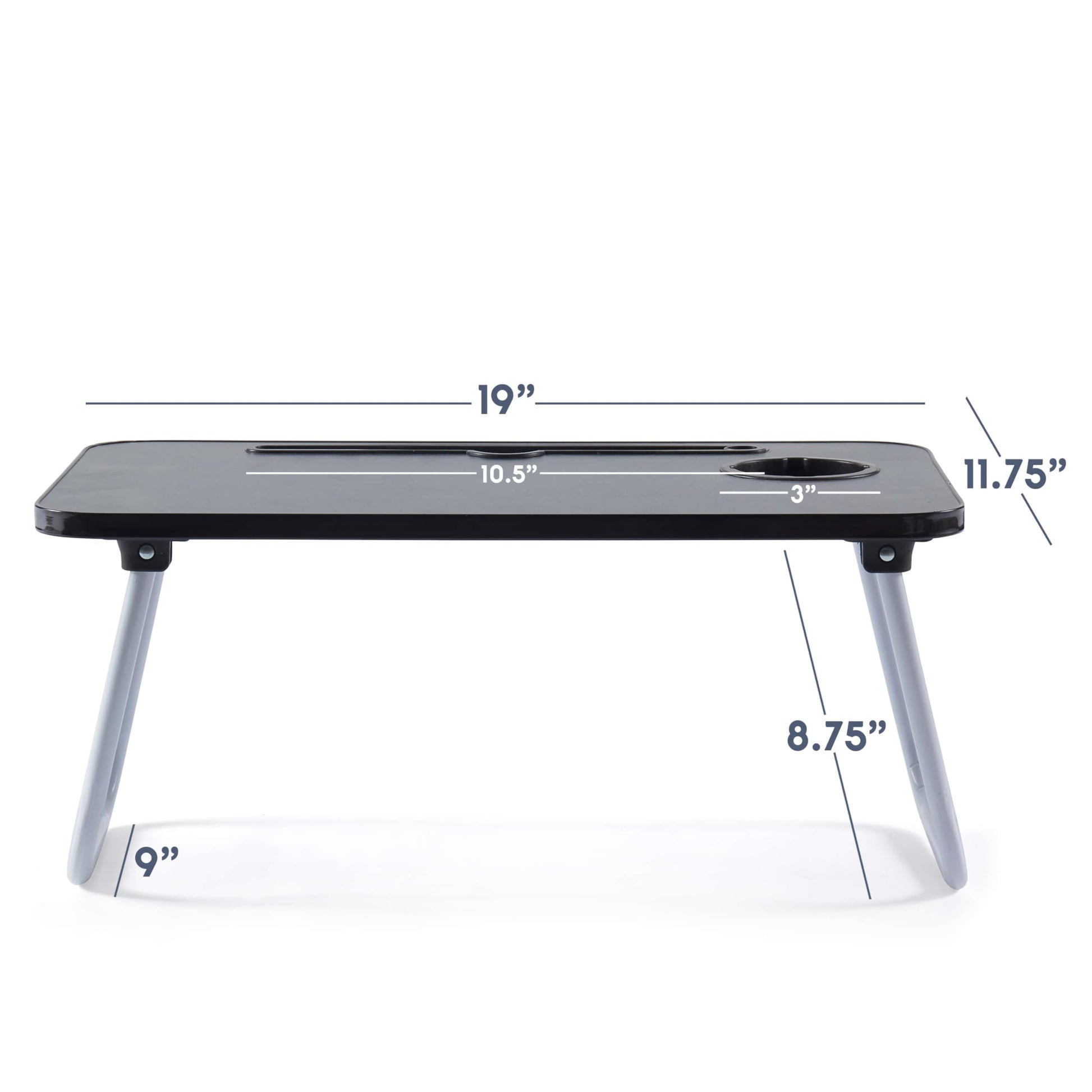 Laptop Bed Tray Table, Laptop Stand, Portable Lap Desks with Foldable Legs, Reading Desk for Sofa Couch Floor - Medium