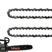 2 Pack 14 Inch Chainsaw Chain 52 Drive Links, .050" Gauge, 3/8" LP pitch, 14-Inch Replacement Chainsaw Chains Low-Kickback Fits Craftsman, Echo, Poulan, Ryobi, Worx 14 inch Chainsaw Chains