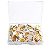 100PCS Push Pins Wall Tacks Plastic Round Head Thumbtack for Home, School, Map, Office, Photo Wall, Cork Board (White)