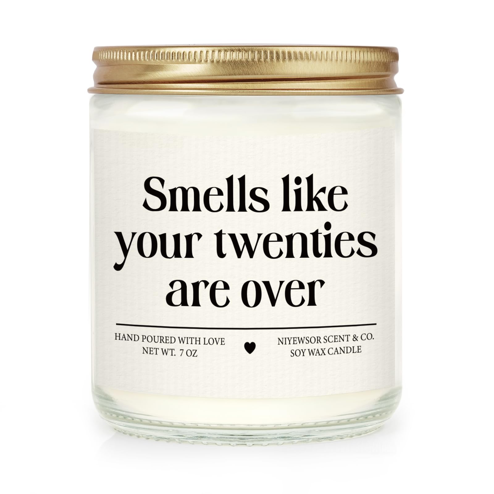 Niyewsor 30th Birthday Gifts for Women Men, Thirty Birthday Candle, 1995 30th Birthday Decorations for Her Him, 30 Year Old Bday Gifts for Friend, Sister, Wife, Husband, Handmade, 7oz