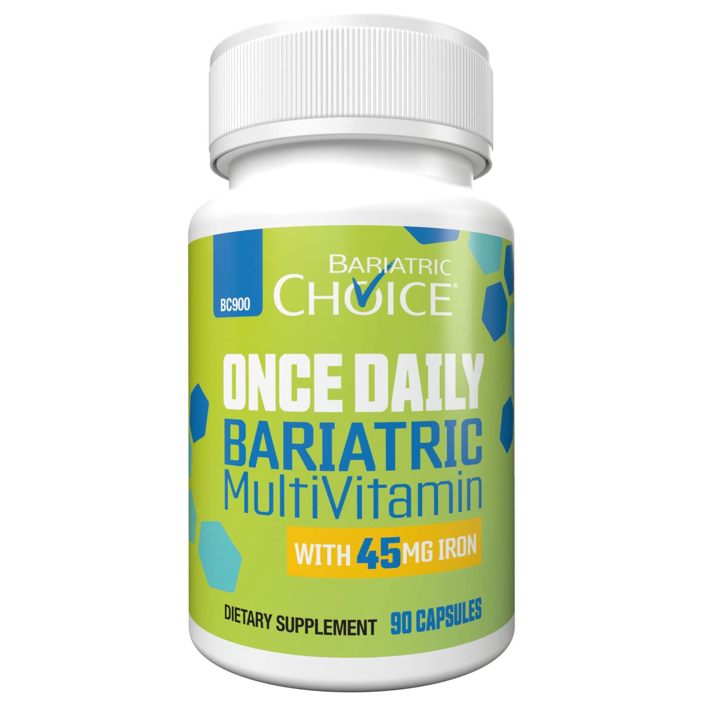 Bariatric Choice Once Daily Bariatric Multivitamin Capsule with 45 mg of Iron (30ct)