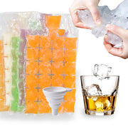 NACOLUS Disposable Ice Cube Trays for Freezer ball ice cube mold ice maker bags BPA-Free 50 PCS