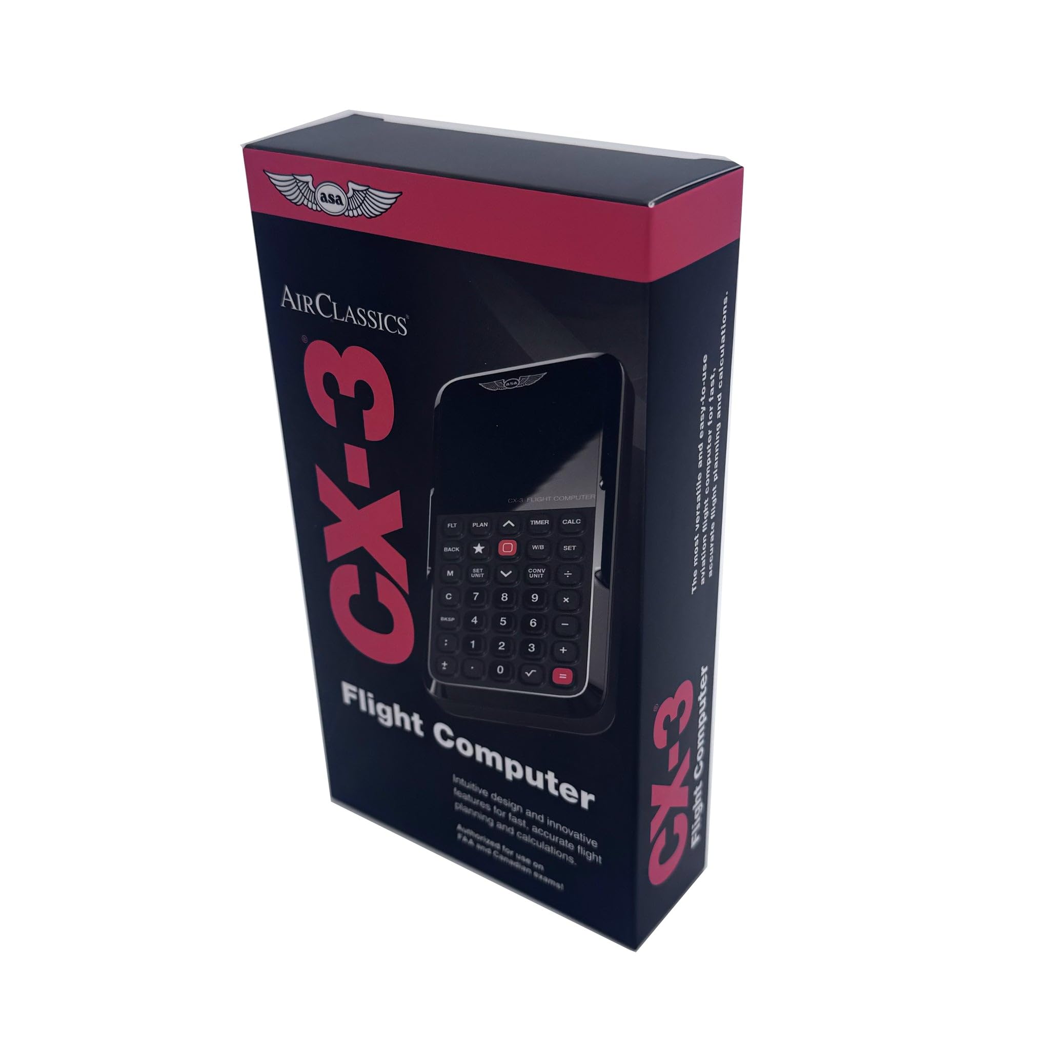 ASA CX-3 Flight Computer – Advanced Electronic E6B for Accurate Flight Planning and FAA Exam Preparation