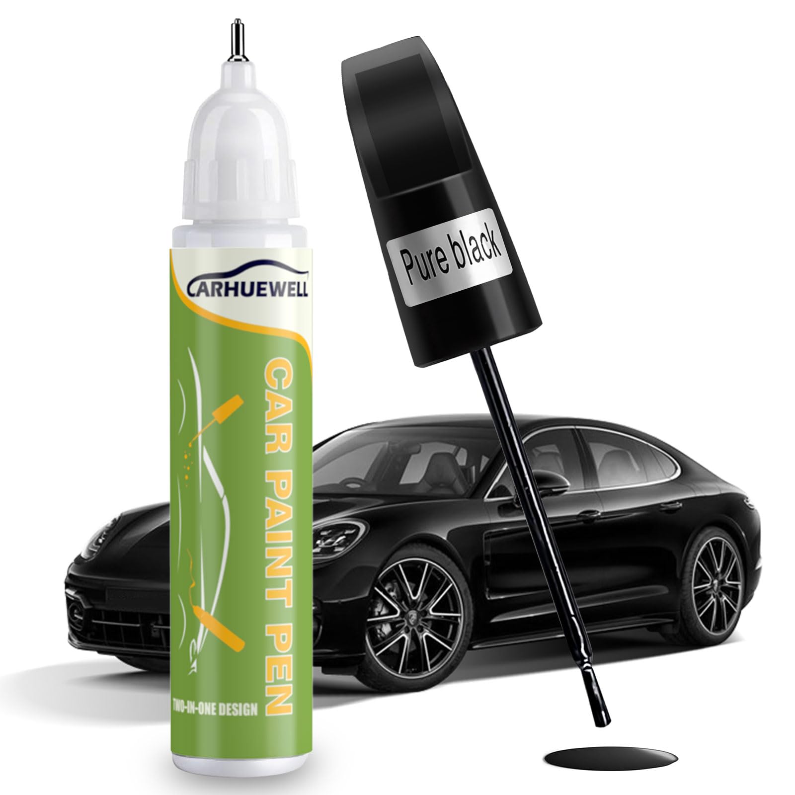 Carhuewell White Touch Up Paint, Car Scratch Repair Pen Quick and Easy Fix Auto Paint Chip Repair (Pure White)