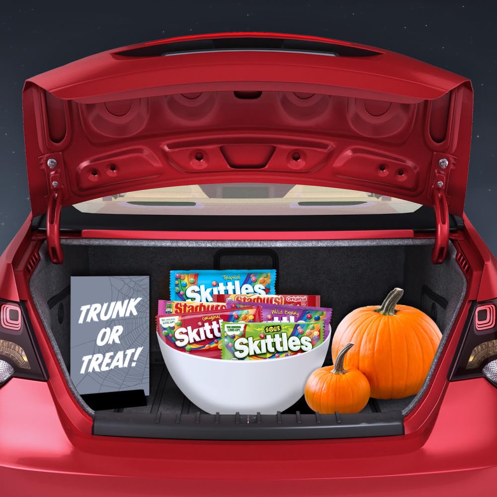 SKITTLES & STARBURST Assorted Candy Variety Pack for Holidays, Candy Assortment, Party Favors, 62.79 oz (30 Count) Bulk Box