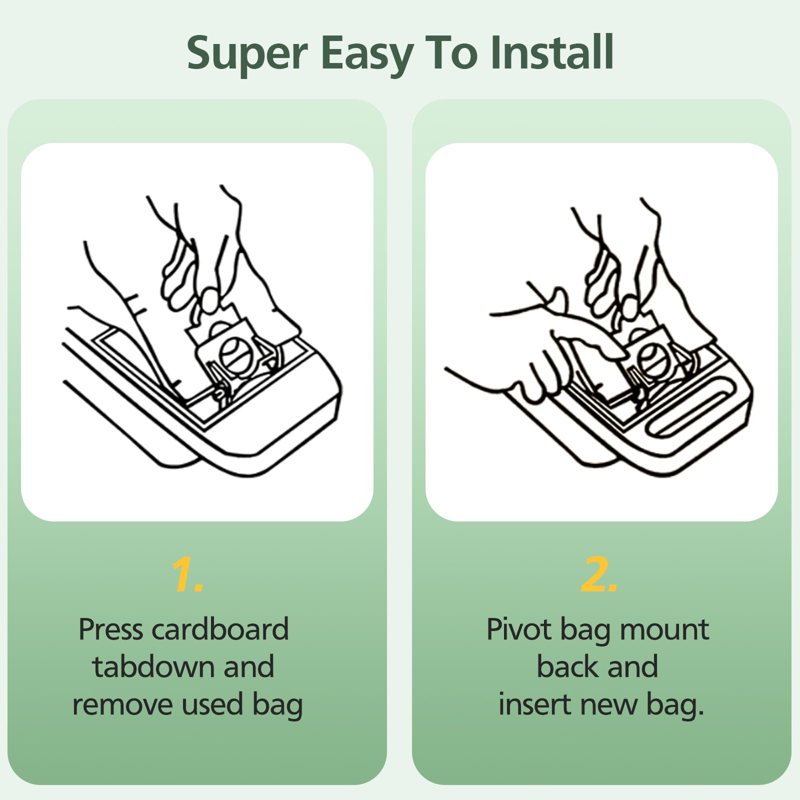 15 Pack Canister Vacuum Cleaner Bags Compatible with Kenmore Canister Type C/Q 5055, 50555, 50557, 50558 and Type C-5, C-18, 53292, 200 Series, 400 Series, 600 Series, 700 Series, 800 Series Vacuum