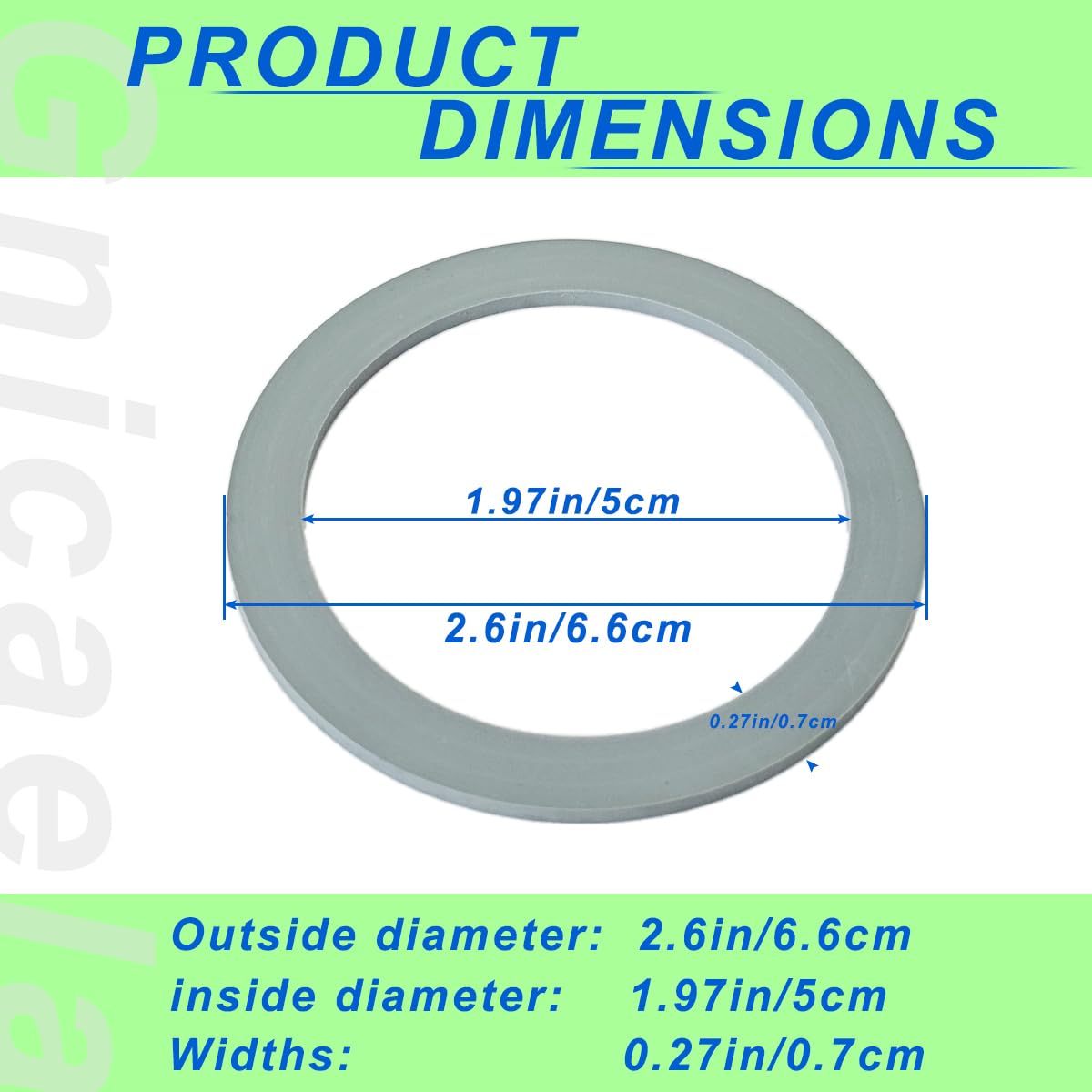 Blender Gasket Replacement Parts, Rubber Ring Seal Rings Blender Accessories for Oster and Osterizer Blender (4 Pieces)
