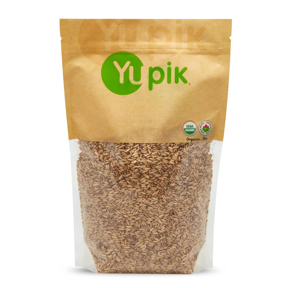 Yupik Organic Whole Oat Groats,2.2 lb, Non-GMO, Vegan, Kosher, Raw, Whole Grain Oats, Salt-Free, Nutty Flavor, Good Source of Fiber, Ideal for Baking & Cooking