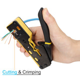 Solsop Pass Through RJ45 Crimp Tool Kit Ethernet Crimper CAT5 Cat5e Cat6 Crimping Tool Kit