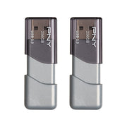 PNY P-FD256X2TBOP-MP 256GB Turbo AttachÃÂ© 3 USB 3.0 Flash Drive,Silver (Pack of 2)