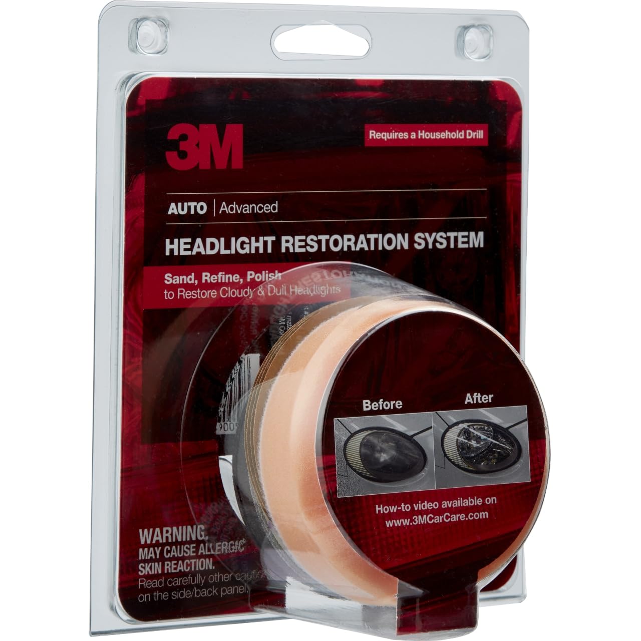 3M™ Headlight Lens Restoration System 39008, 4/Case