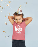 2nd Birthday Outfits for Toddler Girls im Two Cute Shirt Girl 2 Years Old Second Birthday (Mauve, 2 Years)