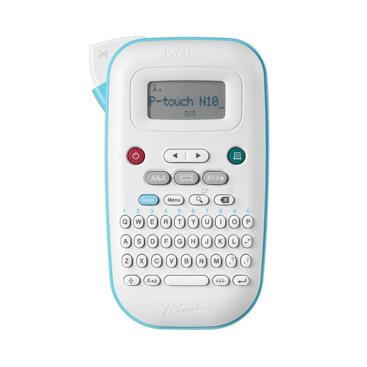 Brother P-Touch PT-N10 Personal Handheld Label Maker, Portable and Prints, P-Touch Btag ~1/2" (12mm) Wide Color Personalized Label Tapes