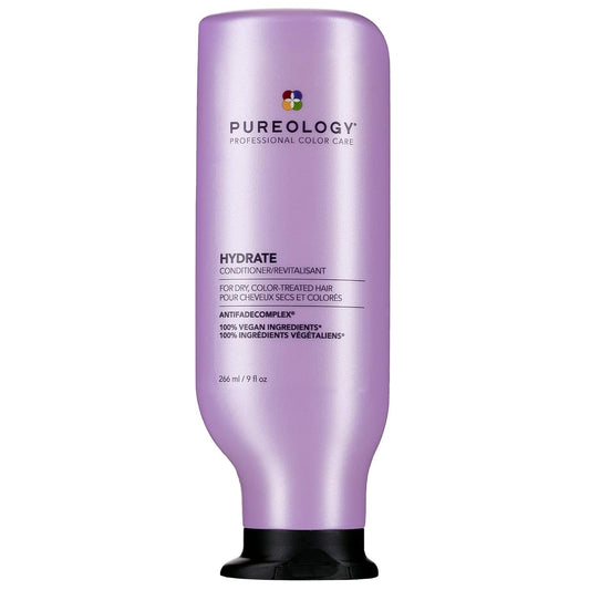 Pureology Hydrate Moisturizing Conditioner | Softens and Deeply Hydrates Dry Hair | For Medium to Thick Color Treated or Natural Hair | Sulfate Free Conditioner | Vegan