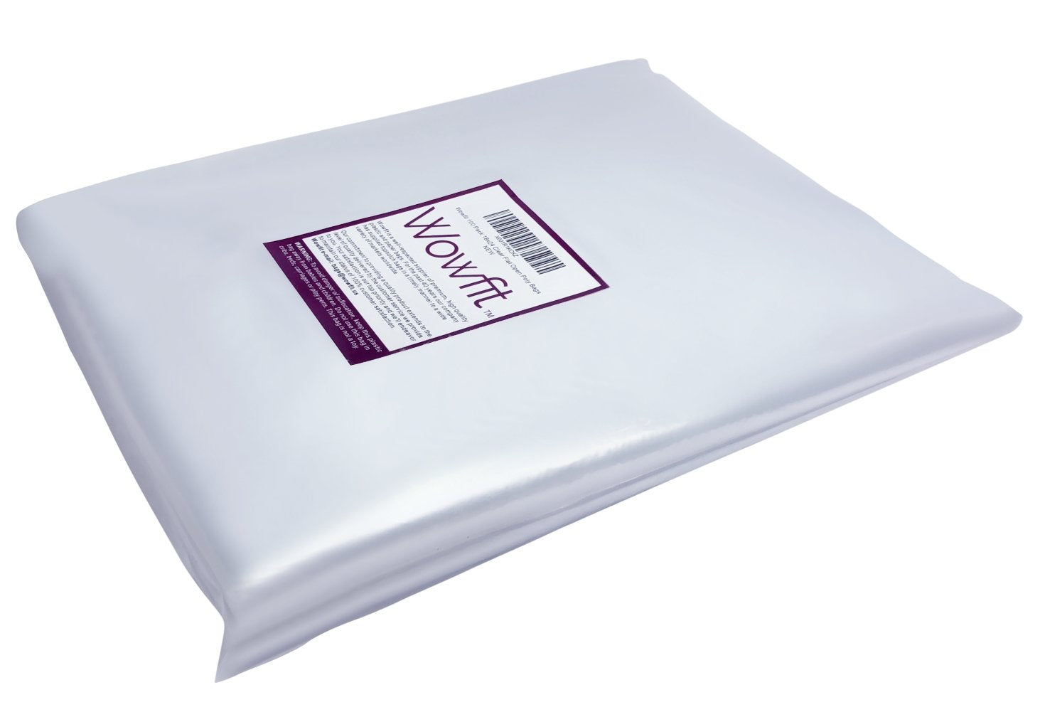 Wowfit 100 CT 18x24 inch 1.1 Mil Clear Plastic Flat Open Poly Bags – Great for Proofing Bread, Dough, Food Storage, Artwork, Pans, and More
