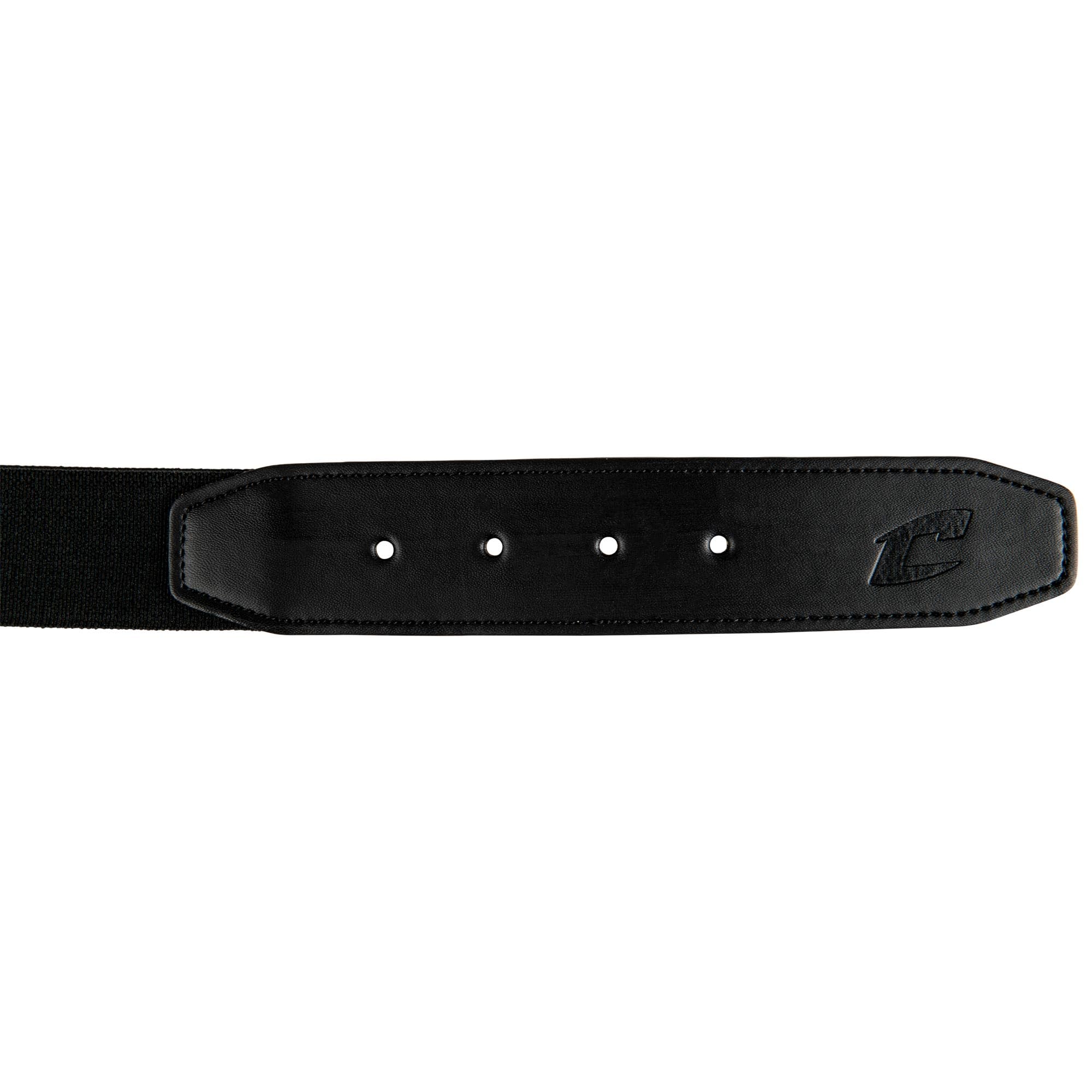 CHAMPRO Standard Baseball Belt with Leather Tab, Black, Unisex-Adult