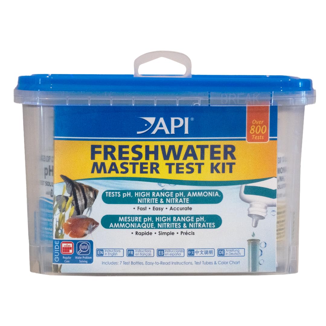 API FRESHWATER MASTER TEST KIT 800-Test Süßwasser-Aquarium-Wassertest-Kit, weiß, einzeln, mehrfarbig